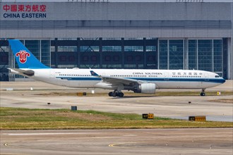 A China Southern Airlines Airbus A330-300 with registration number B-5965 at Shanghai Hongqiao Airport