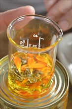 Production of yarrow and marigold ointment
