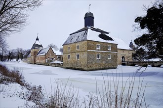 Westerwinkel moated castle in winter