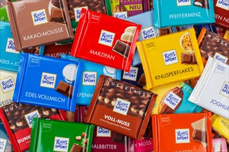 Ritter Sport chocolates different varieties wallpaper