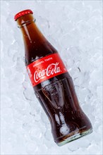 Coca Cola Coca-Cola lemonade soft drink drink bottle ice cube ice cube portrait