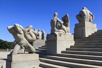 Human figures in granite