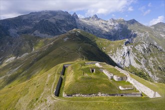 Aerial view of Fort Pernante at an altitude of 2115 meters