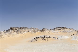 View over the white desert