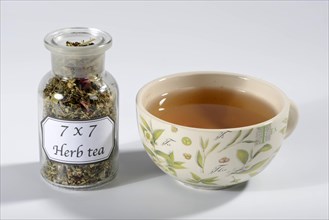 Cup 7 x 7 herbal tea