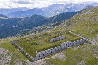 Aerial view Fort de Giaure at an altitude of 2253 meters