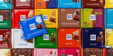 Ritter Sport chocolates different varieties wallpaper