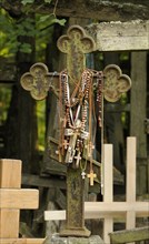 Decorated cast iron cross