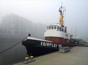 Tugboat Fairplay VIII in the historic harbor