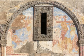 Frescoes of Tigran Honents Church in Ani is a ruined medieval Armenian town