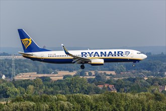 A Boeing 737-800 aircraft of Ryanair with registration EI-DLC at Dortmund airport