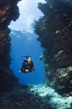 Diver in Mbuco Caves