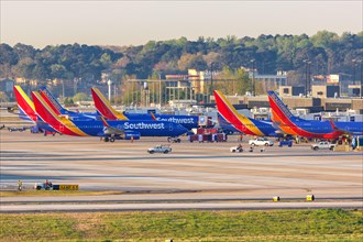 Boeing 737-800 aircraft of Southwest Airlines at Atlanta airport