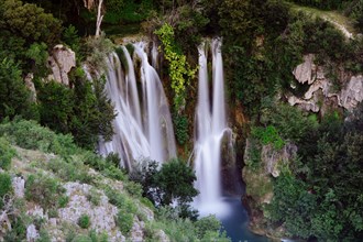 Waterfall on the river Krka. Croatia