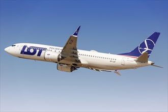 A LOT Polish Airlines Boeing 737-8 MAX aircraft