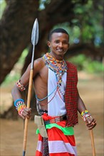 Samburu warrior with spear
