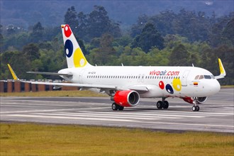 A Vivaair Airbus A320 aircraft with registration HK-5274 at Medellin Rionegro Airport