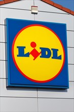 Lidl Logo Symbol Sign Supermarket Store Shop Discounter in Germany
