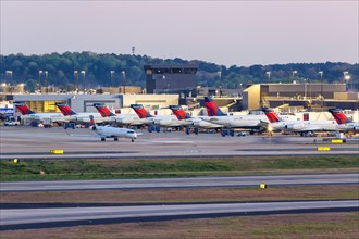Delta Air Lines aircraft at Atlanta airport