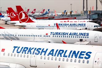 Turkish Airlines aircraft at Istanbul airport