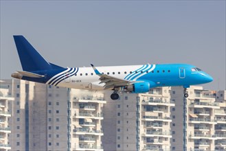 An Embraer 170 of Egyptair Express with registration SU-GCX at Tel Aviv Airport