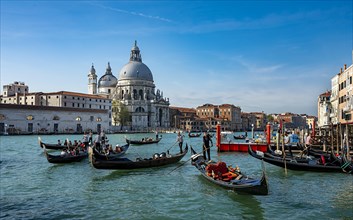 The Basilica of Santa Maria della Salute on the Grand Canal in Venice