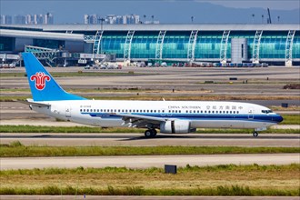 A China Southern Airlines Boeing 737-800 aircraft with registration number B-5149 at Guangzhou Airport