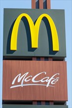 McDonalds Logo Symbol Sign McDonald's McCafe Cafe Restaurant Mc Donald's Mc Donalds in Germany
