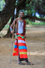 Samburu warrior with spear