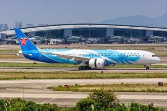 China Southern Airlines Boeing 787-9 Dreamliner aircraft with registration number B-20AA at Guangzhou Airport