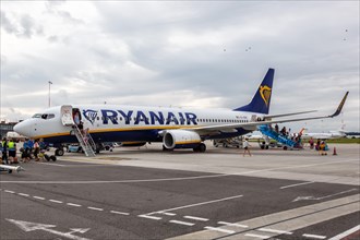 A Ryanair Boeing 737-800 aircraft with registration EI-GSK at London Southend Airport
