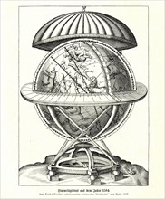Celestial globe from 1584
