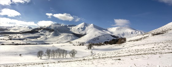 The Monts Dore in winter