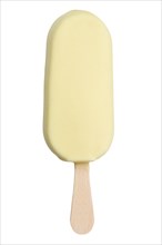 Popsicle chocolate ice cream white chocolate summer isolated cropped against a white background
