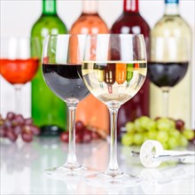 Wine white wine in glass grapes grapes square square