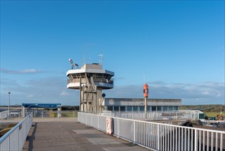 Control tower at the Eidersperrwerk