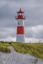 Red-white lighthouse List-Ost in the dunes