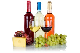Wine cheese wines white wine white wine red wine rose grapes grapes isolated exempted exempted