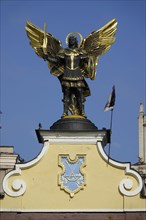Lyadsky Gate with the bronze sculpture Archangel Michael