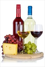 Wine cheese wines white wine red wine grapes grapes isolated exempted exempted