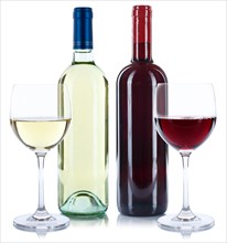 Wine bottles glass wine bottles wine glass red wine white wine square exempted exempt isolated
