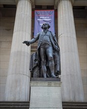 George-Washington-Denkmal vor der Federal Hall in der Wall Street