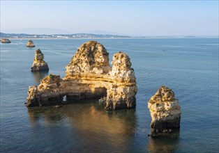 Rock formations in the sea