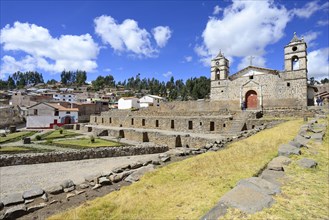 Inca Sun Temple with attached cathedral from the colonial period