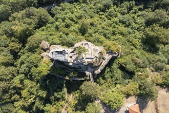 Castle ruin Neideck from above
