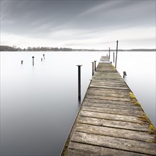 Abandoned jetty at the Schwielochsee
