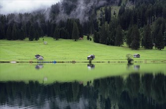 Landscape at the Vilsalpsee in Tyrol