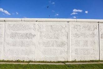 Detail of the wall of the former border fortification of the inner-German border