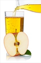 Apple juice pour in pour in apple juice apples fruit juice exempted exempted isolated