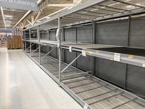 Empty Store Shelves During Coronavirus Pandemic